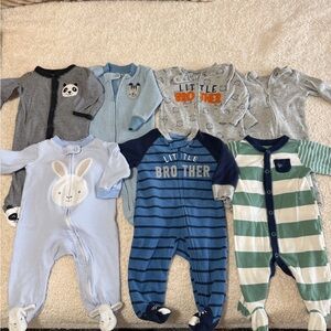 Baby boy pajama bundle, size 3 months